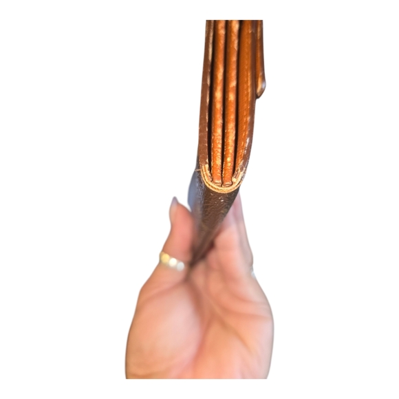 LV VINTAGE SARAH LEATHER WALLET LOUIS VUITTON BROWN MONOGRAM - Picture 8 of 16